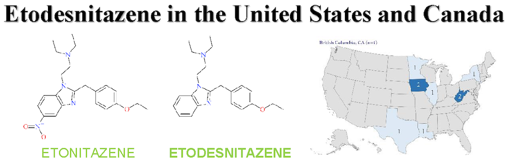 Etodesnitazene — New Synthetic Opioid Identified During Forensic Death Investigations in the United States and Canada