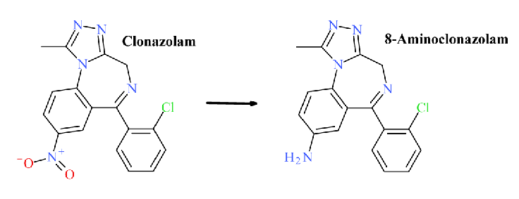 Updated Trend Reporting for the NPS Benzodiazepine Clonazolam Based on Data-Mining for 8-Aminoclonazolam